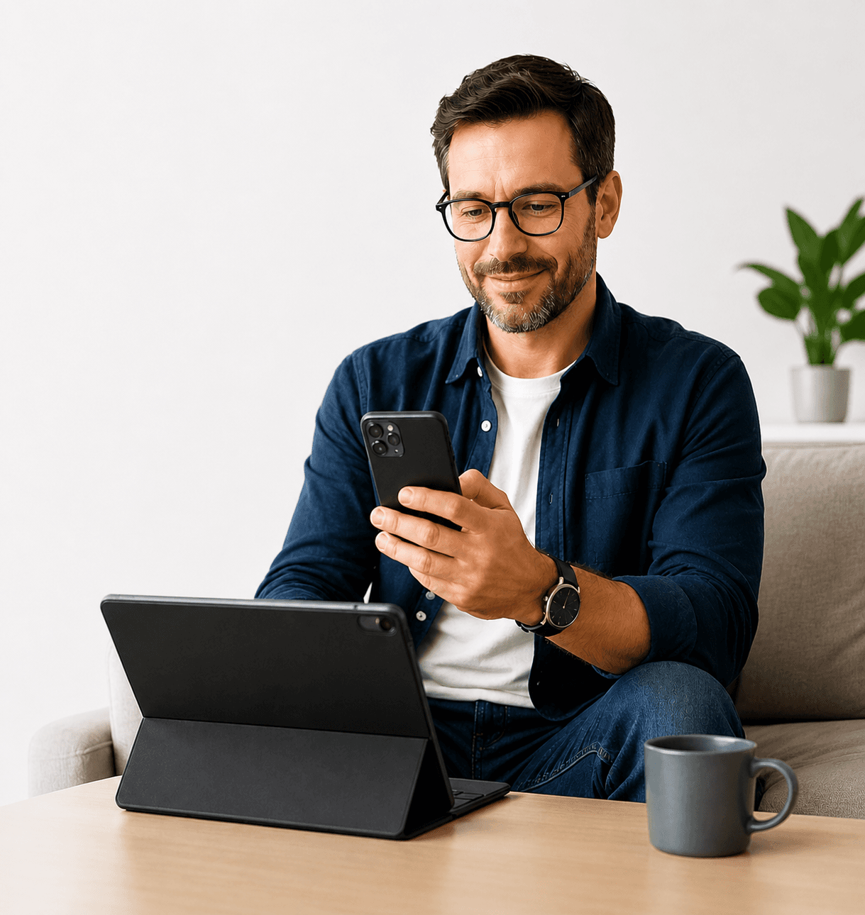 Wellness provider working remotely